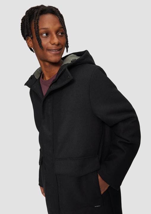 Immagine prodotto S.Oliver Outdoor-Mantel Kapuzen-Mantel aus Wollmix mit gestepptem Innenfutter