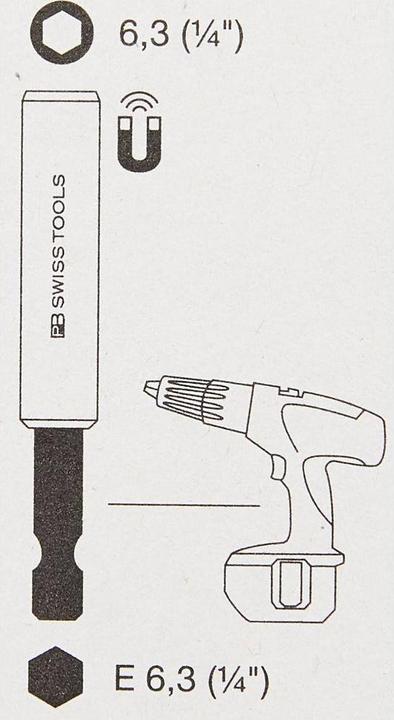 Actual product image PB Swiss Tools Screwdriver holder PB 450 MCN (1/4")