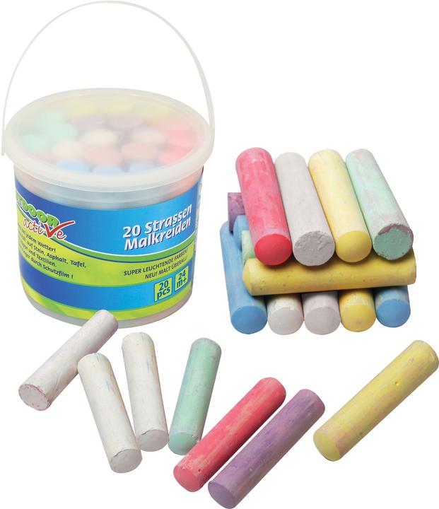 Vedes Craie de rue en seau (20 x)