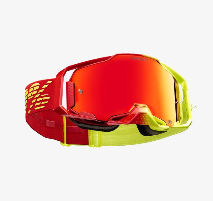 Produktbild 100% Armega HIPER Goggle Solaris - Mirror Red (Red, Gelb, Mirror Red)