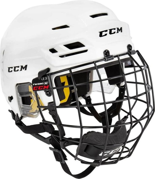 Produktbild CCM Tacks 210 SR Hockeyhelm mit Käfig (Weiss, M) (M)