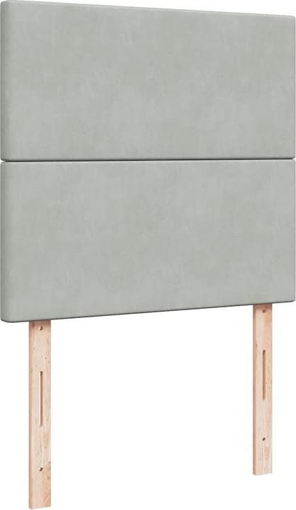 Produktbild vidaXL Bo x springbett mit Matratze 140 x 200 cm Samt (140 x 200 cm)