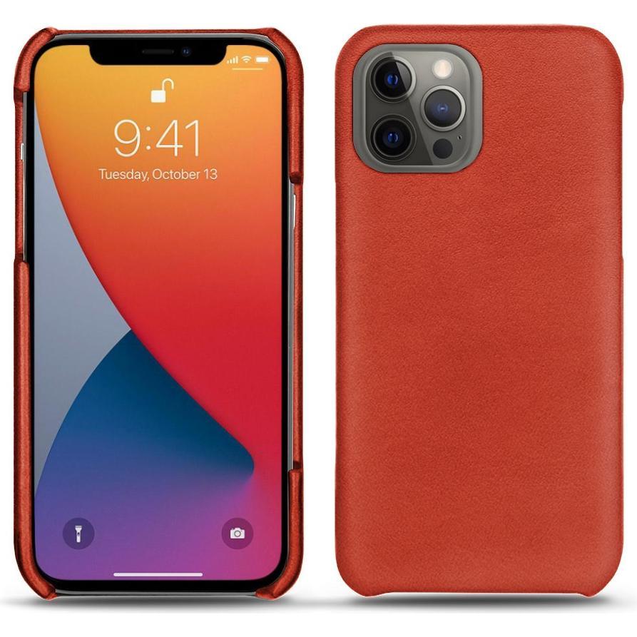 Noreve Lederschutzhülle (Apple iPhone 13 Pro Max), Smartphone Hülle, Orange