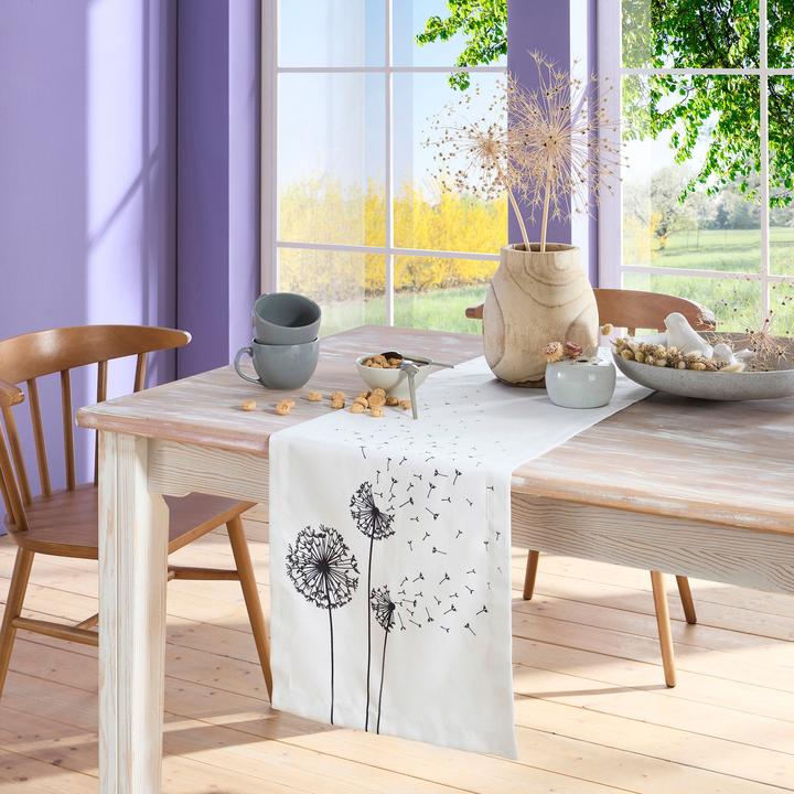 Actual product image Erwin Müller Dandelion" table runner (170 x 40 cm)