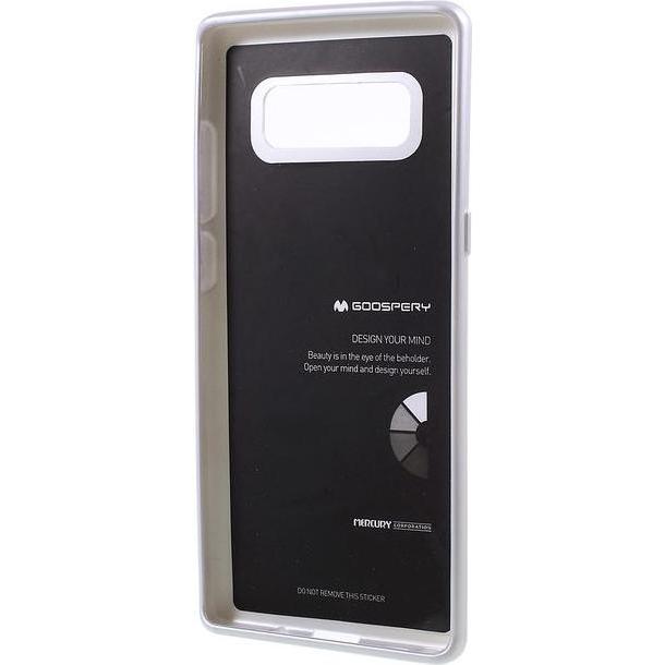 Thumbnail - Goospery i Jelly Metal Series (Samsung Galaxy Note 8), Smartphone Hülle, Silber