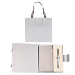 Produktbild Cresco Eleganter Premium-Silberstift + Notizbuch