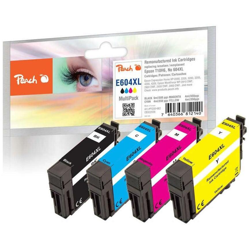 Peach, Druckerpatrone, Epson Patrone Epson Nr.604XL MultiPackPlus remanufactured (M, C, BK, Y)