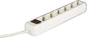 Actual product image Hama Distribution Panel 6-Way 45° with Switch (6x, 1.40 m)