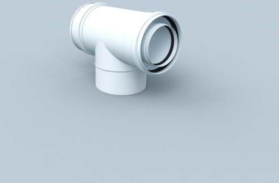 Image du produit Bertrams Coude de révision Polyline LAS 87Grad, intérieur, blanc, DN 80/125
