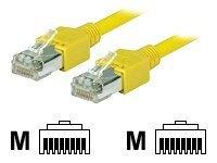 Image du produit Tecline Câble patch S/UTP Dätwyler, Cat 5e, jaune, 2,0 m hautement flexible, avec connecteurs Hiroso TM11 (S/UTP, CAT5e, 2 m)