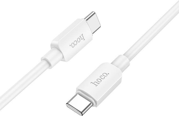 Actual product image Hoco USB-C to USB-C X96, 60W, 3A, 1m, white (1 m, USB 3.2 Gen 1, 60 W)