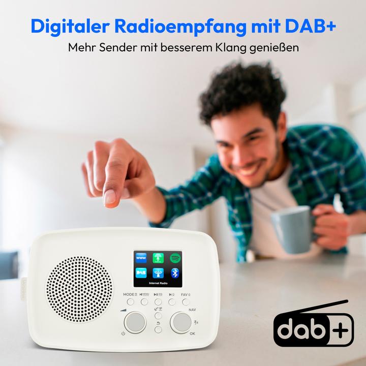 Produktbild Medion LIFE Internetradio IRE-1 (MD89318) weiss DAB+ Internetradio (DAB+, Internetradio, Bluetooth, WLAN)
