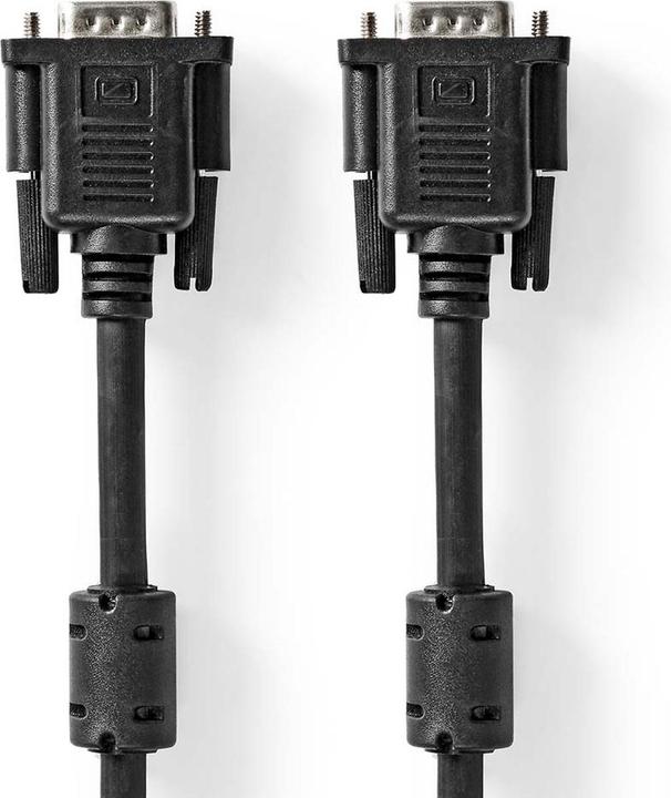 Produktbild Nedis VGA-Kabel | VGA Stecker | VGA Stecker | Vernickelt | Maximale Auflösung: 1280x768 | 2.00 m | R (2 m)