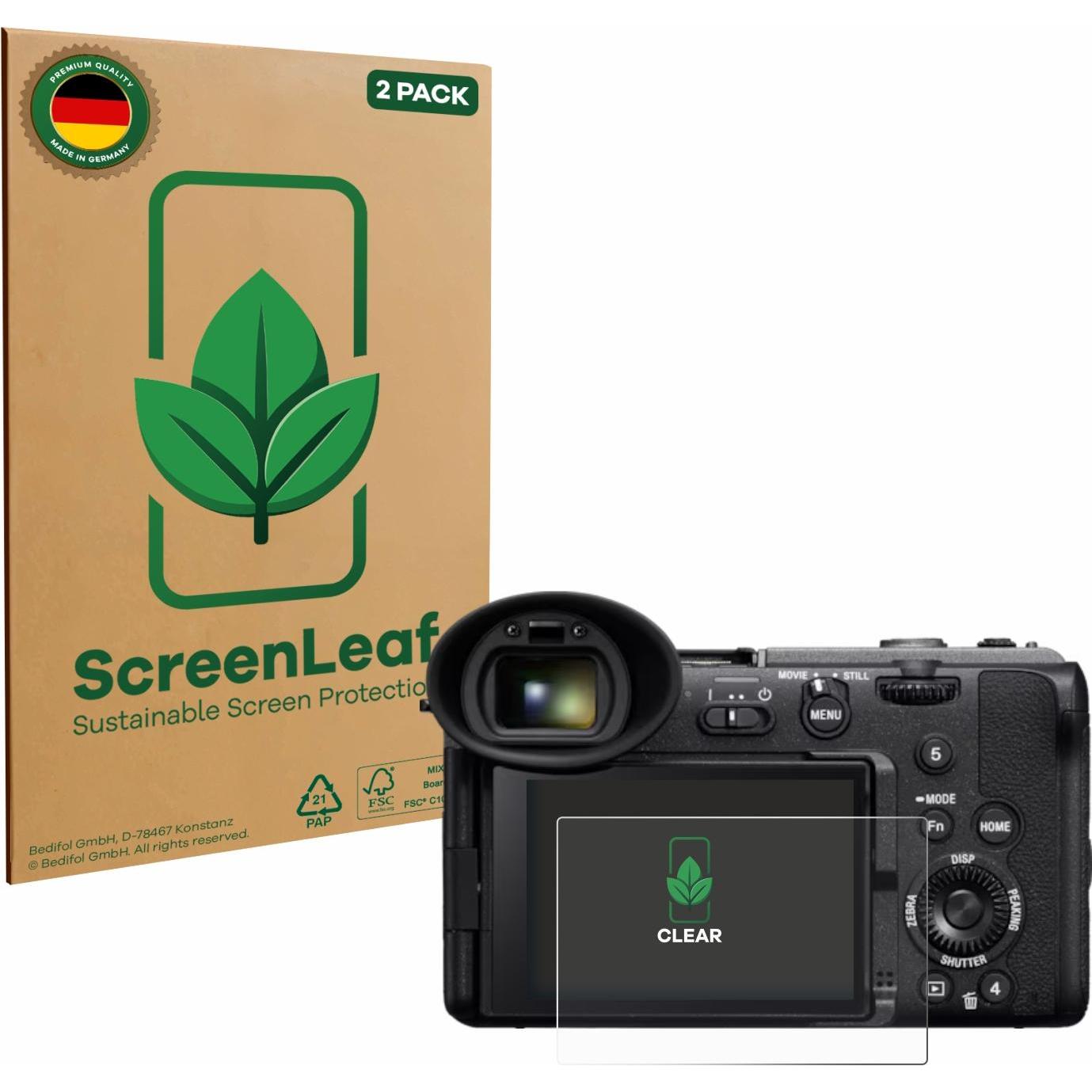 ScreenLeaf Pellicola protettiva, Proteggi Schermo Sostenibili, Clear, Antigraffio (Pellicola protettiva), Custodia fotocamera