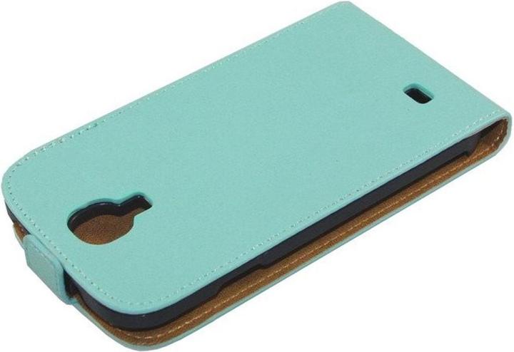 Produktbild König Design Tasche (Flip Slim) für Samsung I9500 Galaxy S4 hellblau (Samsung Galaxy S4)