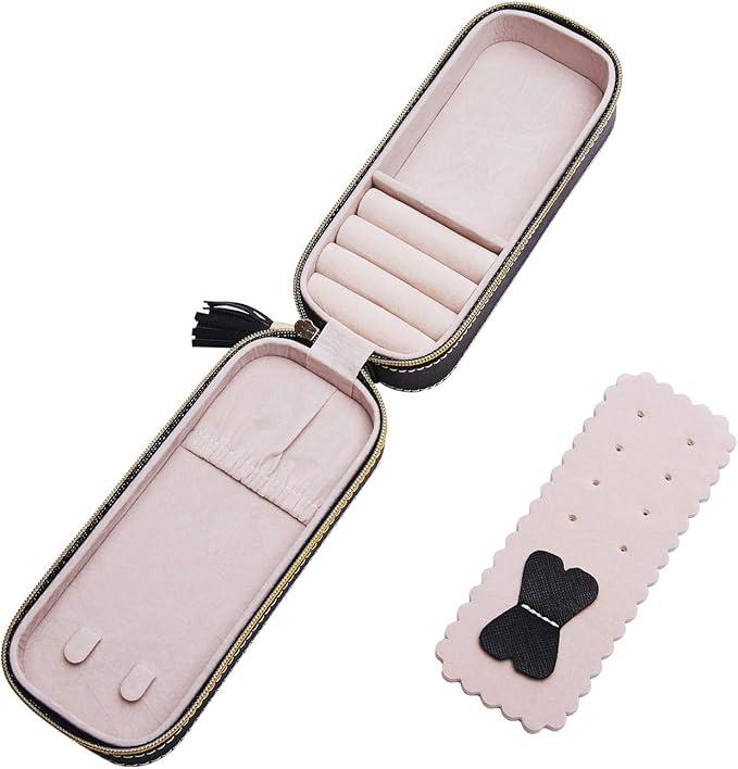 Actual product image Only-Bags.Store Travel Jewelry Box, Portable Jewelry Case, PU Jewelry Box, Small Jewelry Container, Jewelry Boxes
