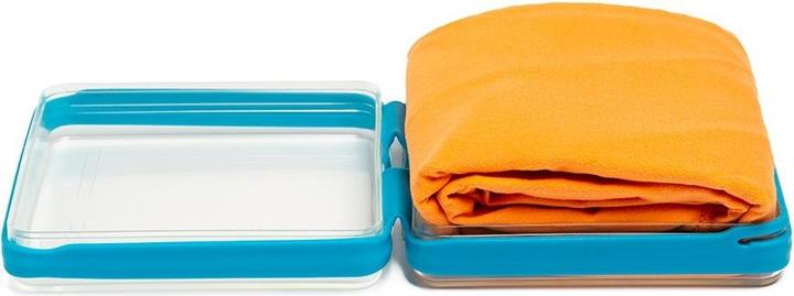 Actual product image Banale Soft microfibre cloth with container for sports and travel (13 x 4.5 x 13 cm)