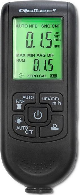 Qoltec Miernik grubości powłok z wyświetlaczem LCD