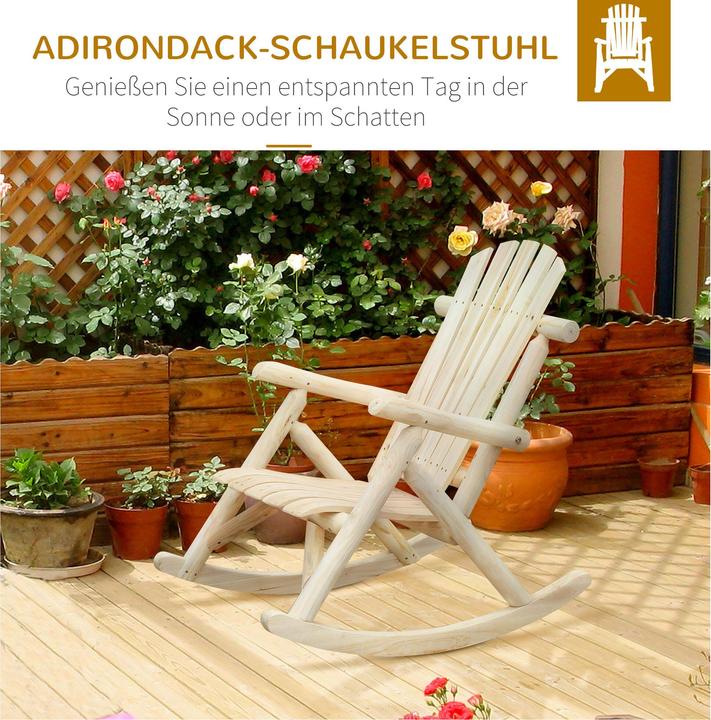 Immagine prodotto Outsunny Sedia a dondolo