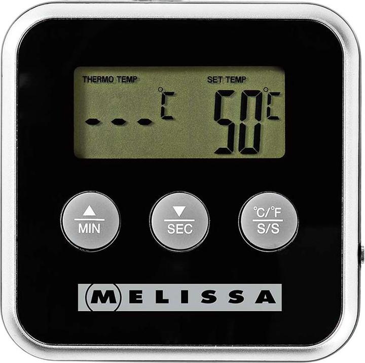 Immagine prodotto Melissa Fleischthermometer | bis zu 250°C | Alarm Timer | LCD Display