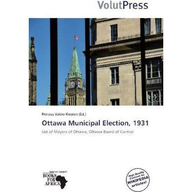 Ottawa Municipal Election, 1931, Fachbücher