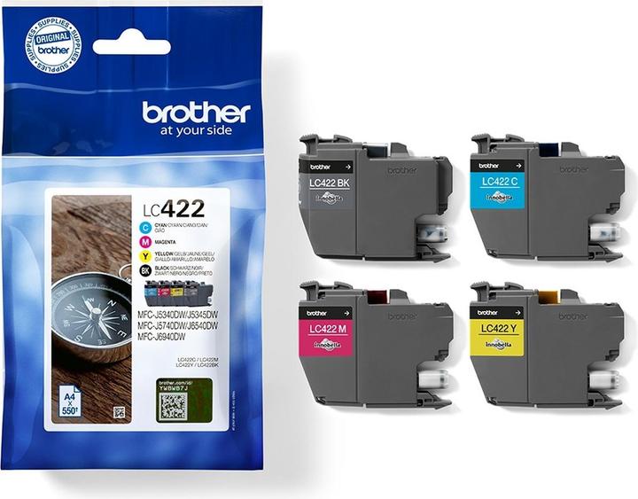 Produktbild Brother and Ink Cartridges Multipack Each cartridge prints up to (BK)