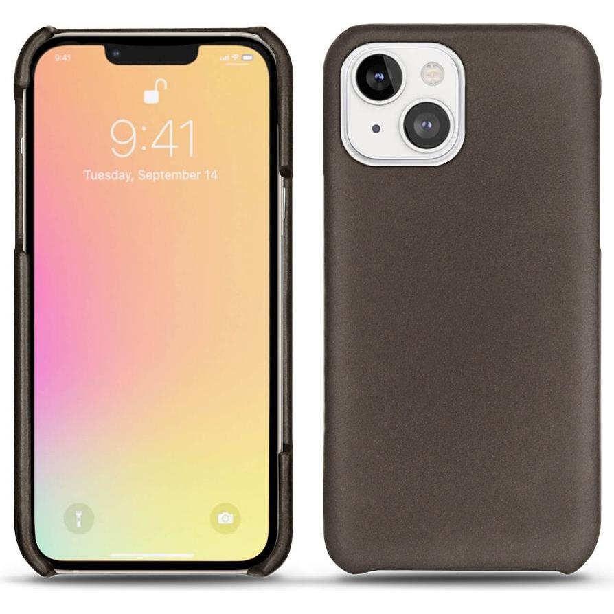 Noreve Lederschutzhülle (Apple iPhone 13 mini), Smartphone Hülle, Grau