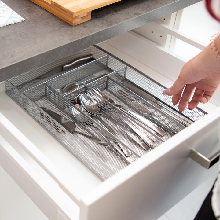 Actual product image Relaxdays Mesh Cutlery Tray L