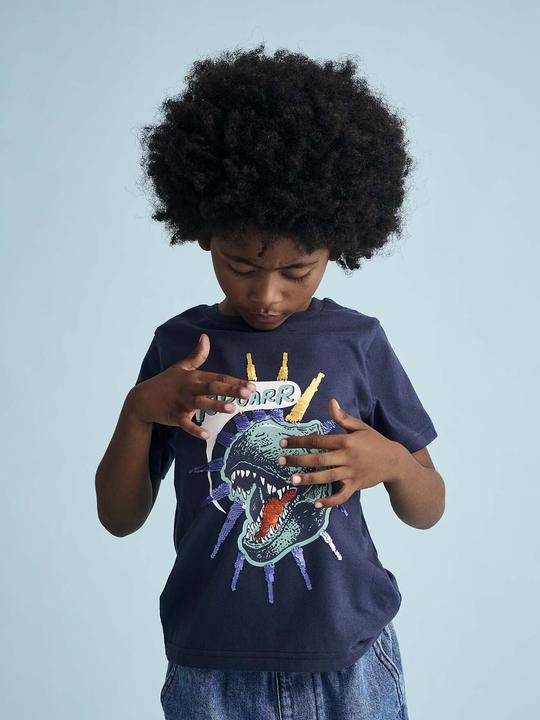 Produktbild Vertbaudet Jungen T-Shirt mit Wende-Pailletten (98, 104)