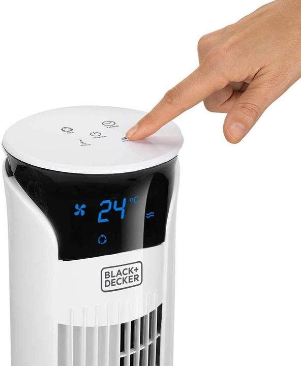 Produktbild Black & Decker Black+Decker BXEFT48E - Digitaler oszillierender Turmventilator (56 dB)