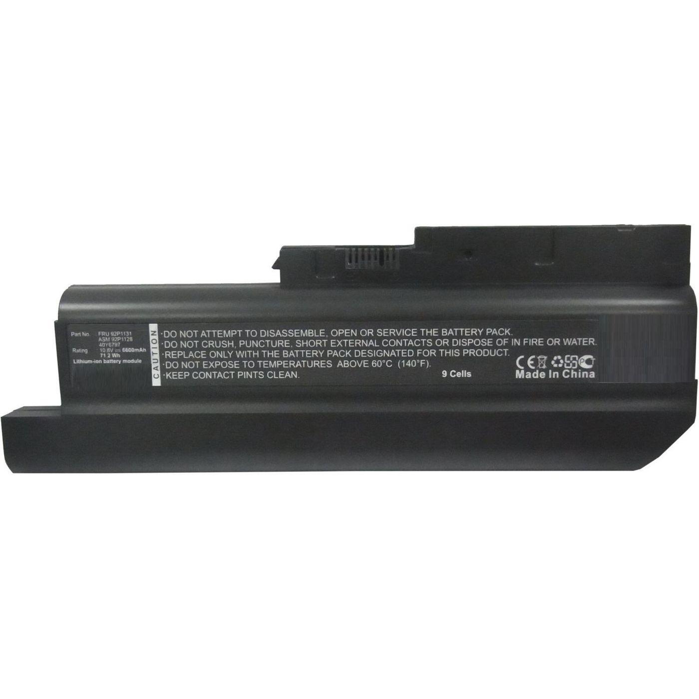 Thumbnail - CoreParts Laptop Battery for Lenovo (1 Zellen, 6600 mAh), Notebook Akku, Schwarz