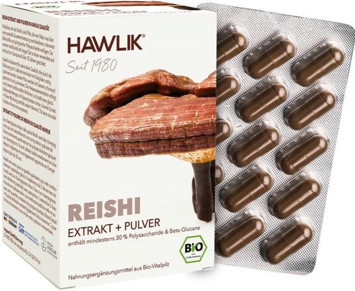 Produktbild Hawlik Reishi Extrakt + Pulver Kapsel (120 Stück, Kapseln, 109 g)