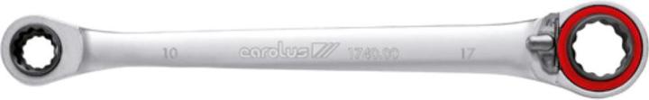 Actual product image Carolus Ring ratchet spanner 4 in 1 with SW 10.13.17.19