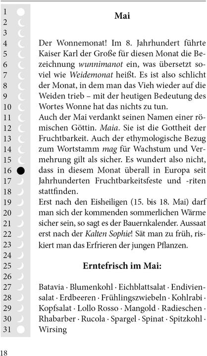 Produktbild Mondkalender 2026 Tag fr Tag