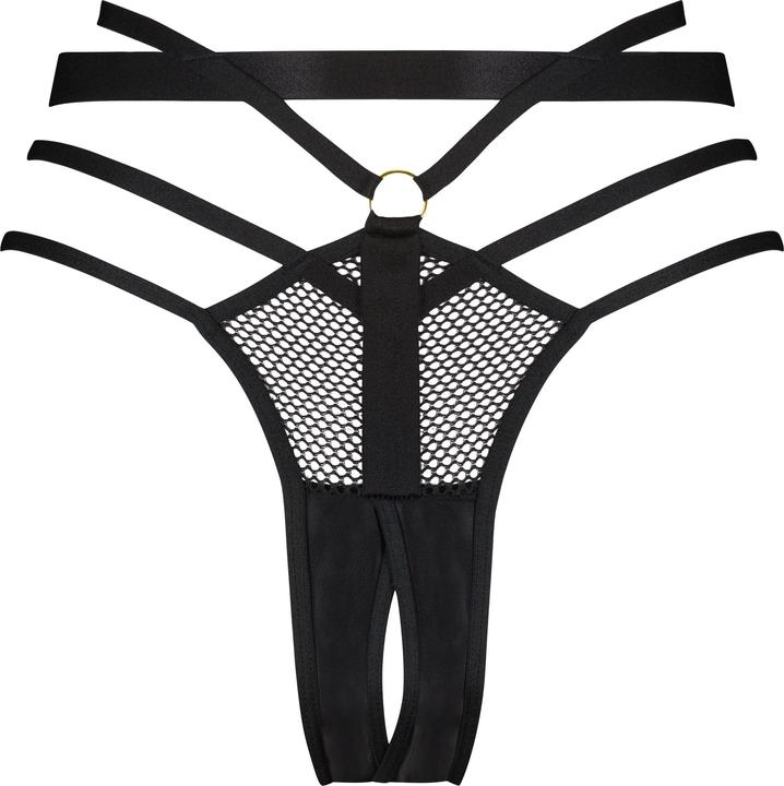 Image du produit Hunkemöller String brésilien ouvert - Noir (XL)