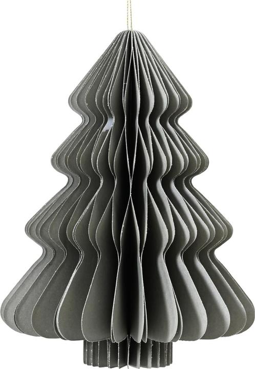 Produktbild Decoris Baum Papier grau 15cm