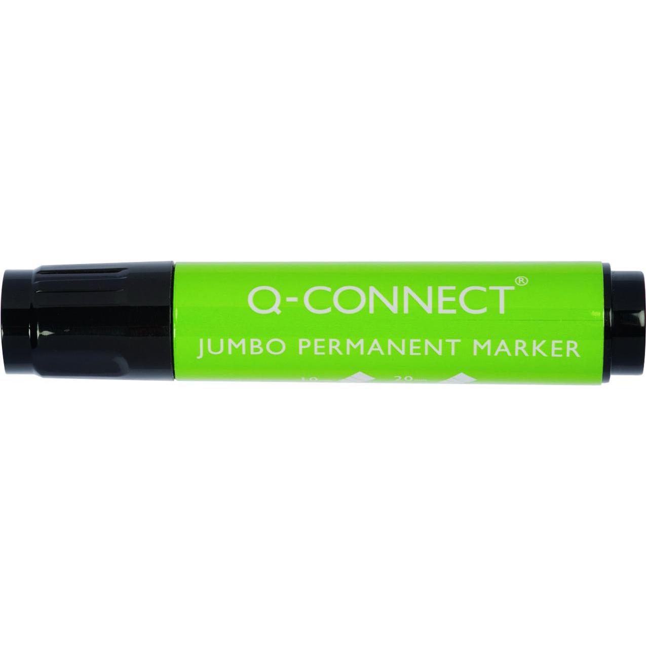 Thumbnail - Q-Connect, Marker, Jumbo-Industriemarker, abgeschrägt, 2–20 mm (Linie), schwarz (Schwarz)