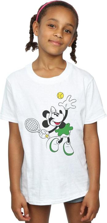 Actual product image Disney Girls Minnie Mouse Tennis Cotton T-Shirt (104)
