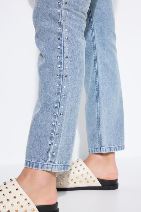 Immagine prodotto Studio Untold Mom jeans con cinque tasche e perline (48)