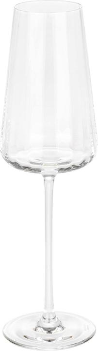 Glasi Hergiswil Champagne glass Diamante 200 ml, 1 piece, Transparent (20 cl, 1 Glass, White wine glasses)
