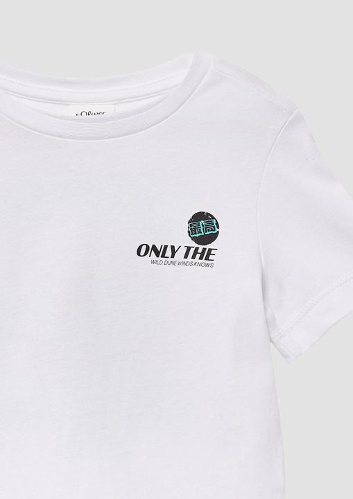 Actual product image S.Oliver T-Shirt Jerseyshirt aus Baumwolle mit Front- und Rückenprint (92)