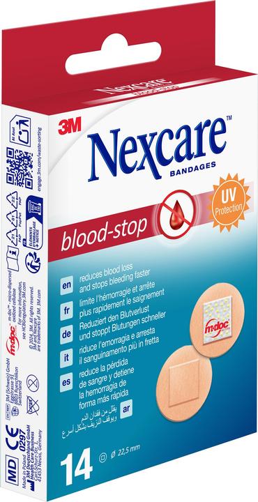 Nexcare Blood-Stop Pflaster rund (14 x)
