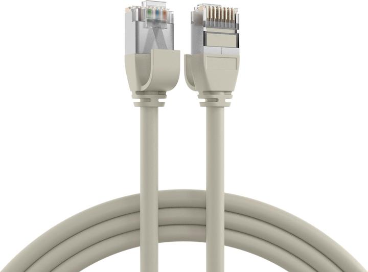 Produktbild EFB Elektronik RJ45 Patchkabel U/FTP, Cat.6A, Rohkabel TPE 4,0mm ultraflex, 0,15m, grau (K5547GR.0,15) (U/FTP, CAT6a, 0.15 m)