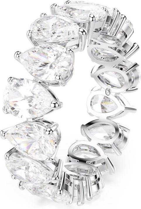 Produktbild Swarovski Matrix Vittore Ring Tropfenschliff Weiss Silber (52)
