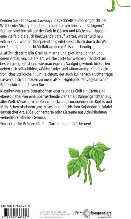 Produktbild Bohnen - vom Garten in die Küche (Deutsch, Ulla Grall, 2011)
