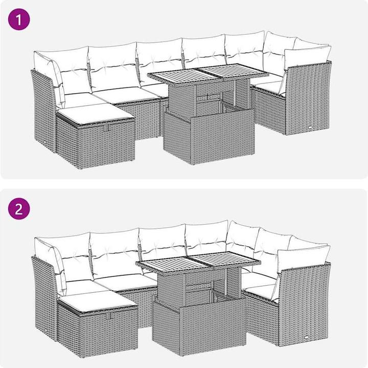Produktbild vidaXL Garten Sofagarnitur
