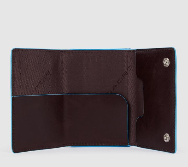 Actual product image Piquadro Blue Square - Compact wallet for banknotes and credit cards