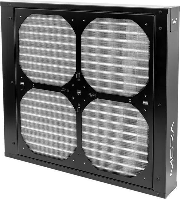 Image du produit Watercool MO-RA IV 400 Cadre pour ventilateur - 200mm, noir (200 mm, 1 x)