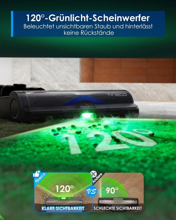 Productafbeelding Tineco Pure One S50 Pro Smart snoerloze stofzuiger 200W zuigkracht