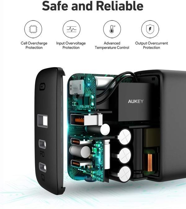 Actual product image Aukey Omnia Mix3 PA-B6S (90 W)